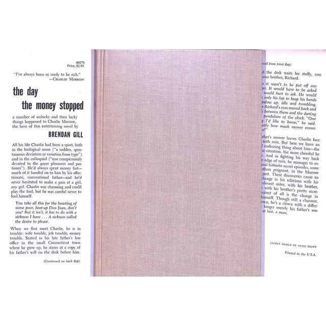 GILL, Brendan [193] pp. Doubleday & Company, Inc 1957 8 1/2" x 5 7/8" Jacket design by Alice Smith