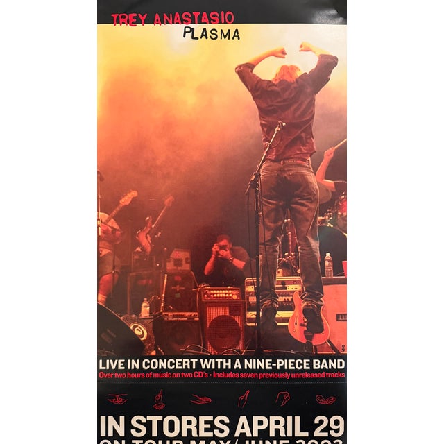Contemporary Trey Anastasio - Plasma, 2003, Offset Lithograph Promotional Poster on Paper For Sale - Image 3 of 5