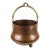 Antique Copper Cauldron Pot For Sale