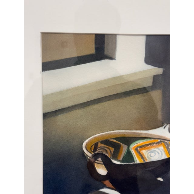 Judith Klausenstock Three Mexican Bowls Framed Watercolor, Circa 2002 For Sale In San Francisco - Image 6 of 11