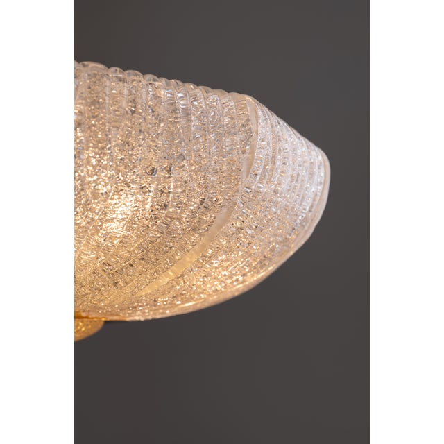 Glass Murano Glass Hanging Lamp from Barovier & Toso, 1980s For Sale - Image 7 of 11
