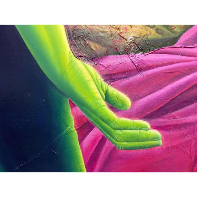 Natasha Lelenco, Fragmented Figure with Drapery on Paper, 2024, Mixed Media For Sale - Image 15 of 16