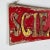 Metal Vintage Handmade "Science Center" Double Sided Wooden Sign in Red & Gold For Sale - Image 7 of 8