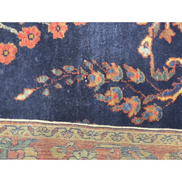 Antique Mohajeran Sarouk Rug 3'4" X 4’11" For Sale - Image 4 of 11