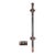 Vintage 9.5 In. Japanned Steel Surface Door Bolt For Sale