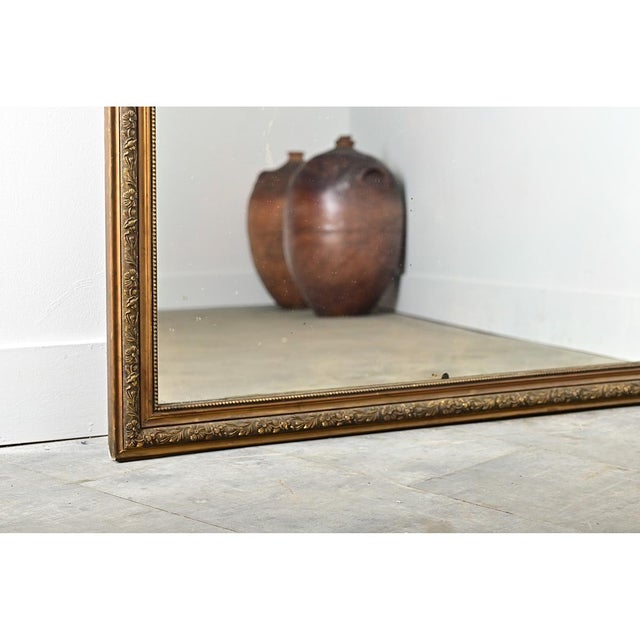 French 19th Century Large Art Nouveau Gilt Mirror For Sale - Image 14 of 14