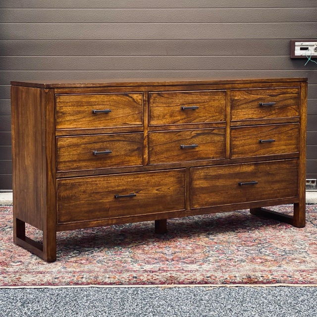 Ethan Allen Timberline Collection Ellsworth Lowboy Dresser 14-5103 Tv Media Stand For Sale - Image 13 of 13