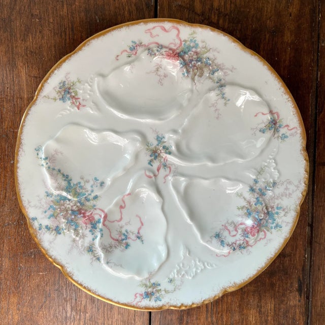 Ceramic Antique Limoges Oyster Plate For Sale - Image 7 of 7