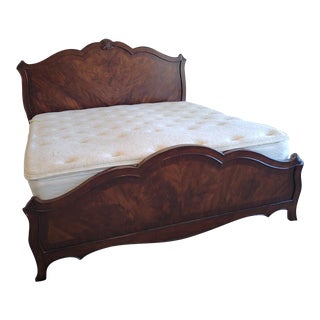 Vintage Flame Mahogany King Size Bed Bedframe For Sale