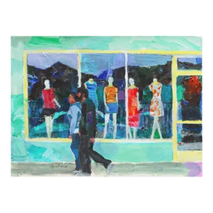 'Mannequins in a Store Window' by Bud Gordon, Bay Area Figurative, Student of Wayne Thiebaud