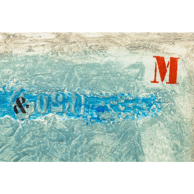 James Cognard Signed Postmodern Carborundum Etching on Hand Made Paper For Sale - Image 4 of 12