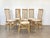 Set of 6 70's bamboo dining chairs.