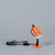 Bauhaus German Orange Desk Lamp from Brilliant Leuchten, 1950s For Sale - Image 3 of 15