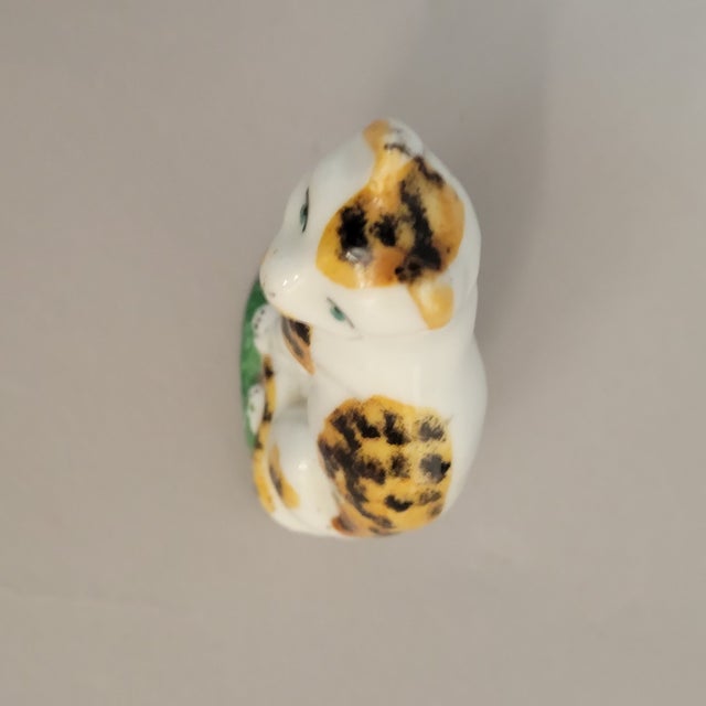 Ceramic Antique English Staffordshire Pottery Cat Figure, C. 1840–1870 For Sale - Image 7 of 8