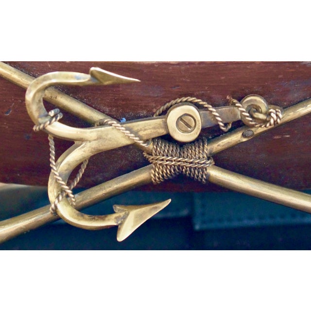 Brown Antique Rowing Boat Cruet Centerpiece, 1900 For Sale - Image 8 of 11