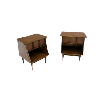 Mid-Century Modern Walnut End Tables - a Pair For Sale