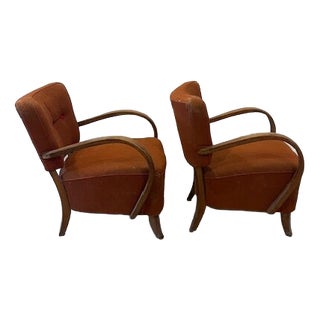 Vintage Model H-237 Relax Chairs from Halabala, 1930s, Set of 2 For Sale