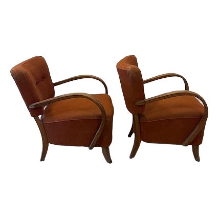 Vintage Model H-237 Relax Chairs from Halabala, 1930s, Set of 2 For Sale