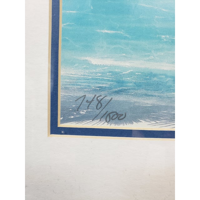 "Palms on Parade," by Dan Mackin, Limited Original Lithograph, Numbered and Signed For Sale - Image 4 of 4