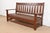 Mission Limbert Mission Oak Arts & Crafts Open Arm Settee or Loveseat, Circa 1900 For Sale - Image 3 of 12