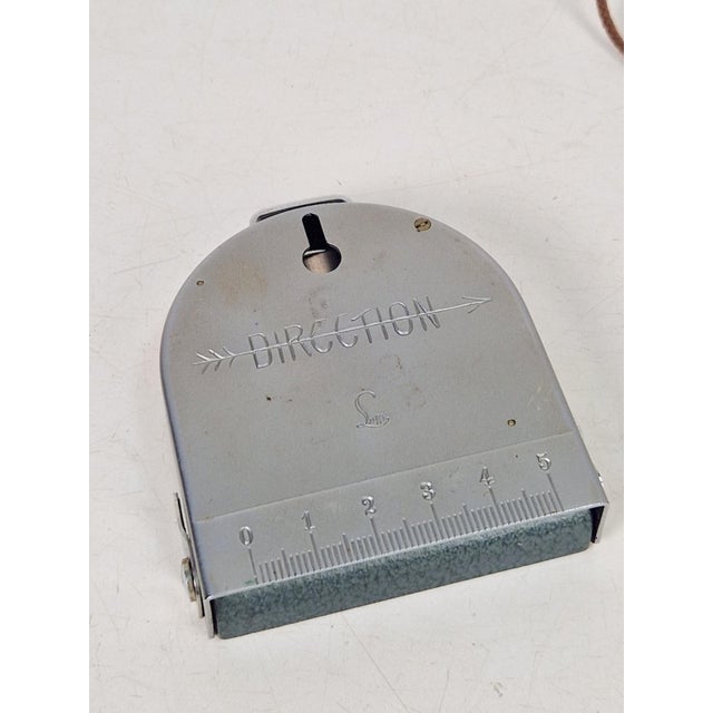 Gray Vintage Model II Bezard Liquid Compass in Leather Case from Lufft, 1950s For Sale - Image 8 of 16