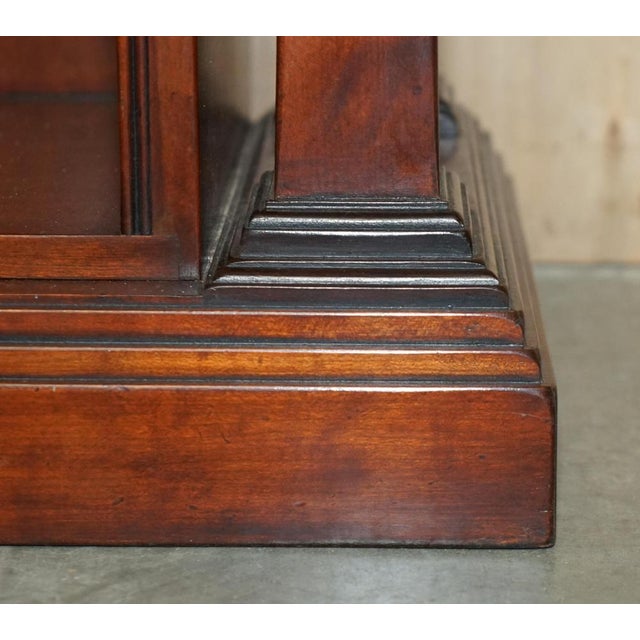 Hardwood Open Pillared Dwarf Library Bookcase from Harrods Kennedy London For Sale - Image 12 of 18