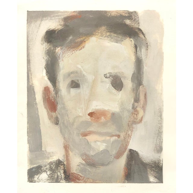 Figurative "I Shave Everyday" Figurative Cartoon Portrait Painting on Paper by Matt Straub For Sale - Image 3 of 5