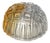 Amber Crystal Plate Glass Ceiling Light, 1978 For Sale