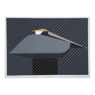 1972 Charley Harper Pelican in a Downpour Serigraph For Sale