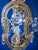 Small Vintage Crystal and Glass Chandelier, 1950s For Sale - Image 11 of 12