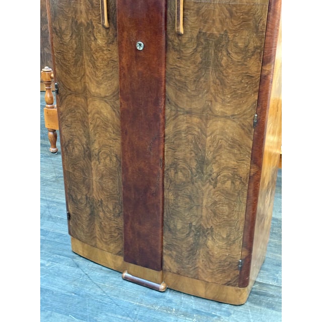Mid 20th Century Art Deco Hanging Armoire With Drawers For Sale - Image 11 of 12