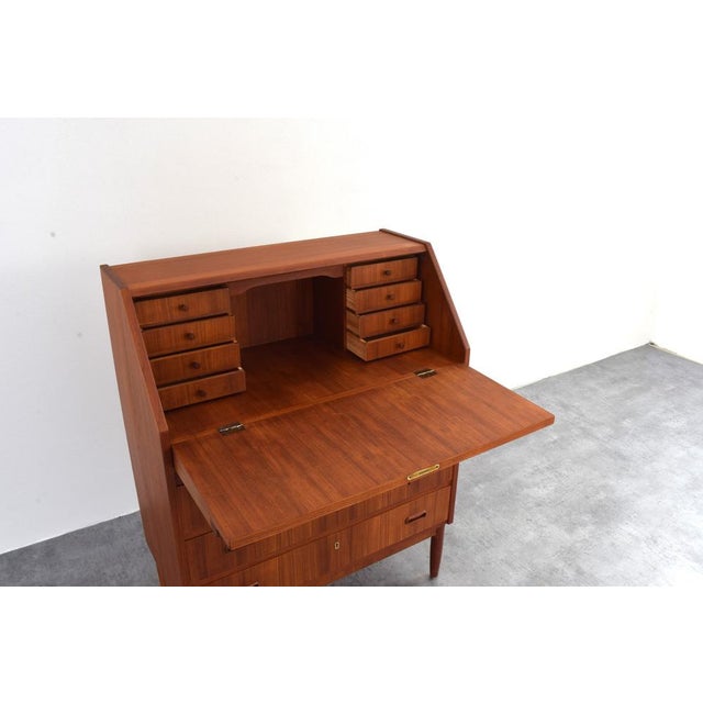 Mid-Century Modern Danish Teak Secretaire, 1960s For Sale - Image 14 of 18