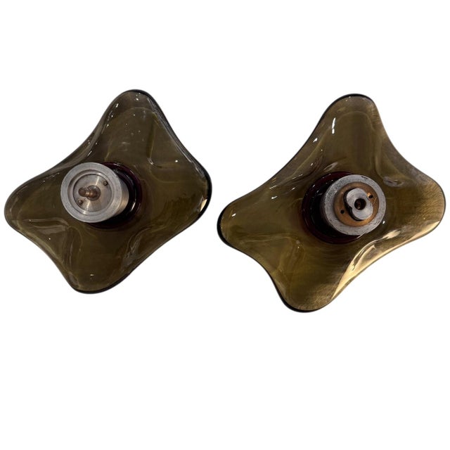 Metal Bespoke Murano Glass Handles from Seifert Architects, 1970, Set of 2 For Sale - Image 7 of 15