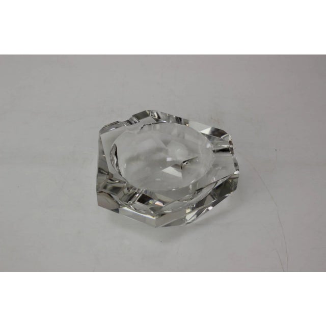 1970s Mid-Century Ashtray Diamond Bohemia Glass, 1970s For Sale - Image 5 of 9