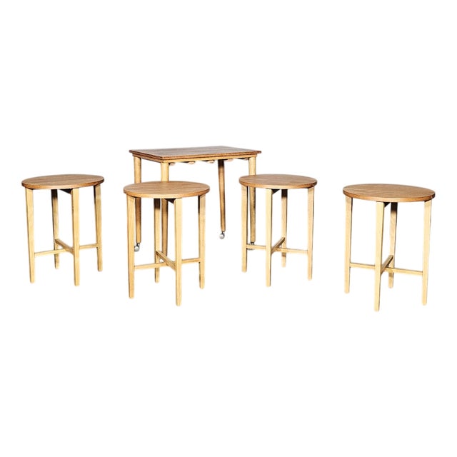 Nesting Tables by Poul Hundevad, Set of 5 For Sale