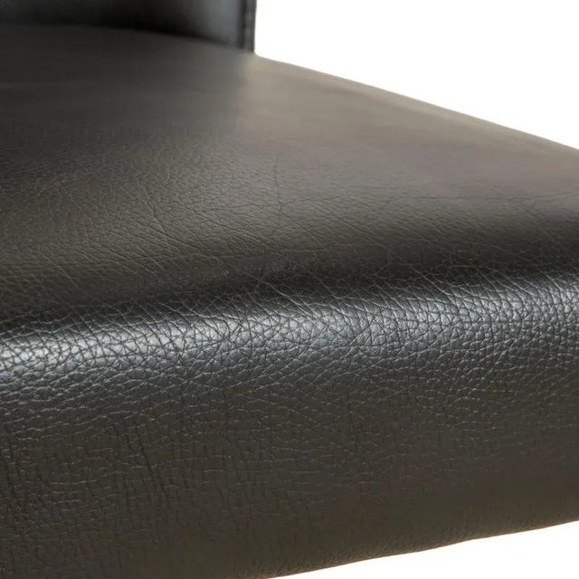 Modern Black Leather Chairs from Bert Plantagie, Set of 4 For Sale - Image 3 of 11
