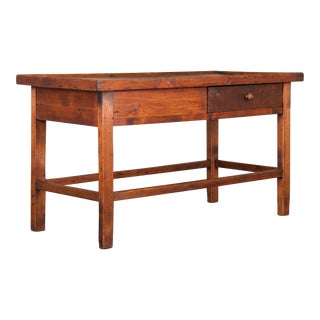 Late 19th Century Country French Provincial Farmhouse Walnut Coffee Table or Bar Table For Sale