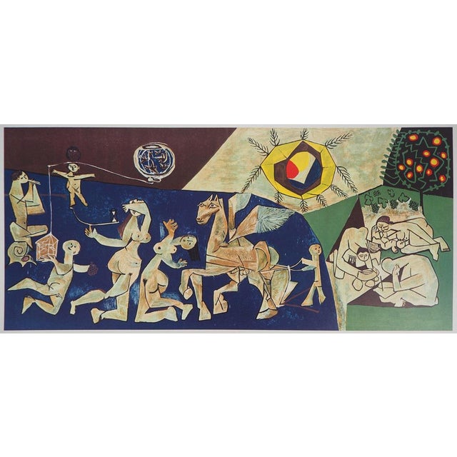 Pablo Picasso (1881-1973) (after) Peace Photolithograph (tone-by-tone print) in color after a drawing by the artist On...