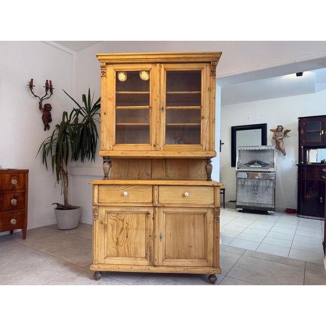 Gründerzeit Kitchen Sideboard in Softwood For Sale - Image 16 of 16