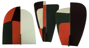 Kazimir Screens Abstract Coating in Jersey by Colé Italia, Set of 3