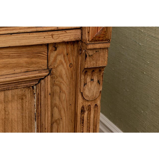 Antique French Provincial Style Pine Cabinet For Sale - Image 4 of 9