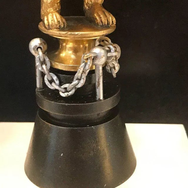 19th Century Russian Ormolu "Dancing Bear" Sculpture For Sale - Image 10 of 11