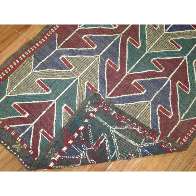 Textile Vintage Jajim Turkish Flatweave - 3' x 4'4" For Sale - Image 7 of 10