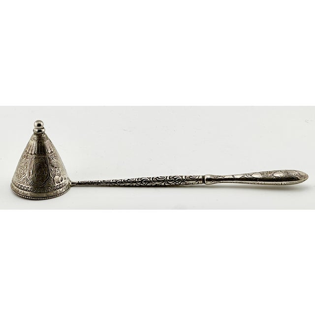 Early 20th Century Interesting Hand Made Repurposed Antique Sterling Items Created Candle Snuffer - One of a Kind For Sale In Boston - Image 6 of 18