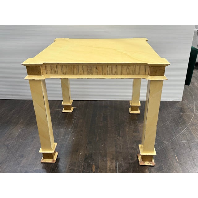 Mid-Century Modern Mid 20th Century Palm Beach Style Table + Four Chairs, Set For Sale - Image 3 of 12