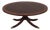 Henkel Harris Oval Elliptical Mahogany Inlaid Coffee Table For Sale