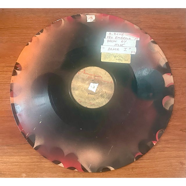 1980s 1980s Richard Bové Painting on XL Vinyl "Dance Il" Abstract Pop Art For Sale - Image 5 of 7