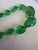 Gemstone Gemstone Fluorite Bead Necklace Tumble Large Smooth Green Polished Nugget Adjustable Length For Sale - Image 7 of 18
