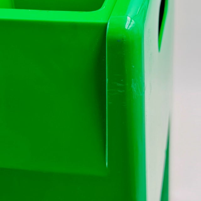 Green Plastic Storage Stool by Olaf Von Bohr for Gedy, 1960s For Sale - Image 16 of 18