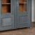 20th Century Pair of Blue Painted Pine Bookcases Display Cabinets For Sale - Image 12 of 15